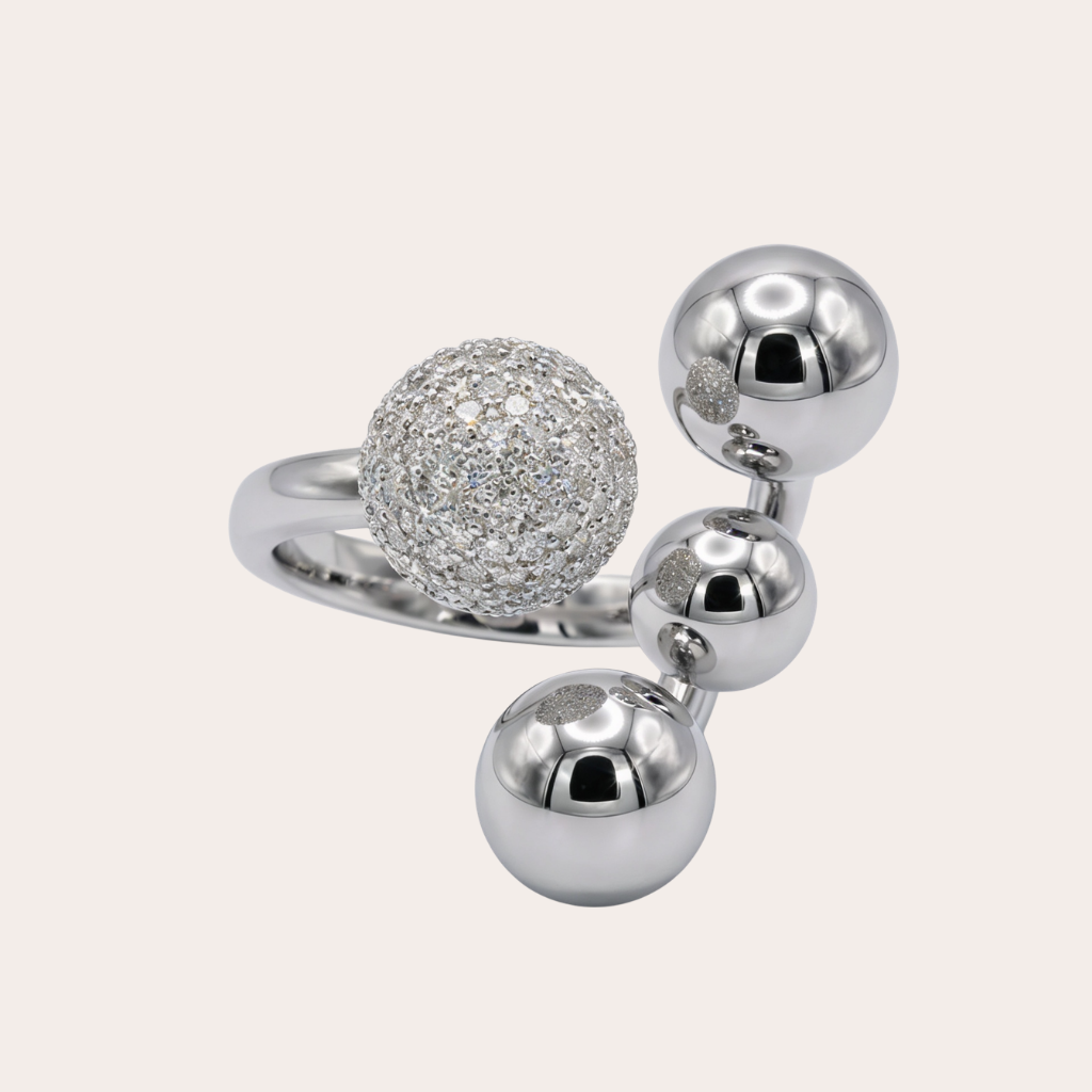 Stellar ring - adjustable size - gold plated / silver plated