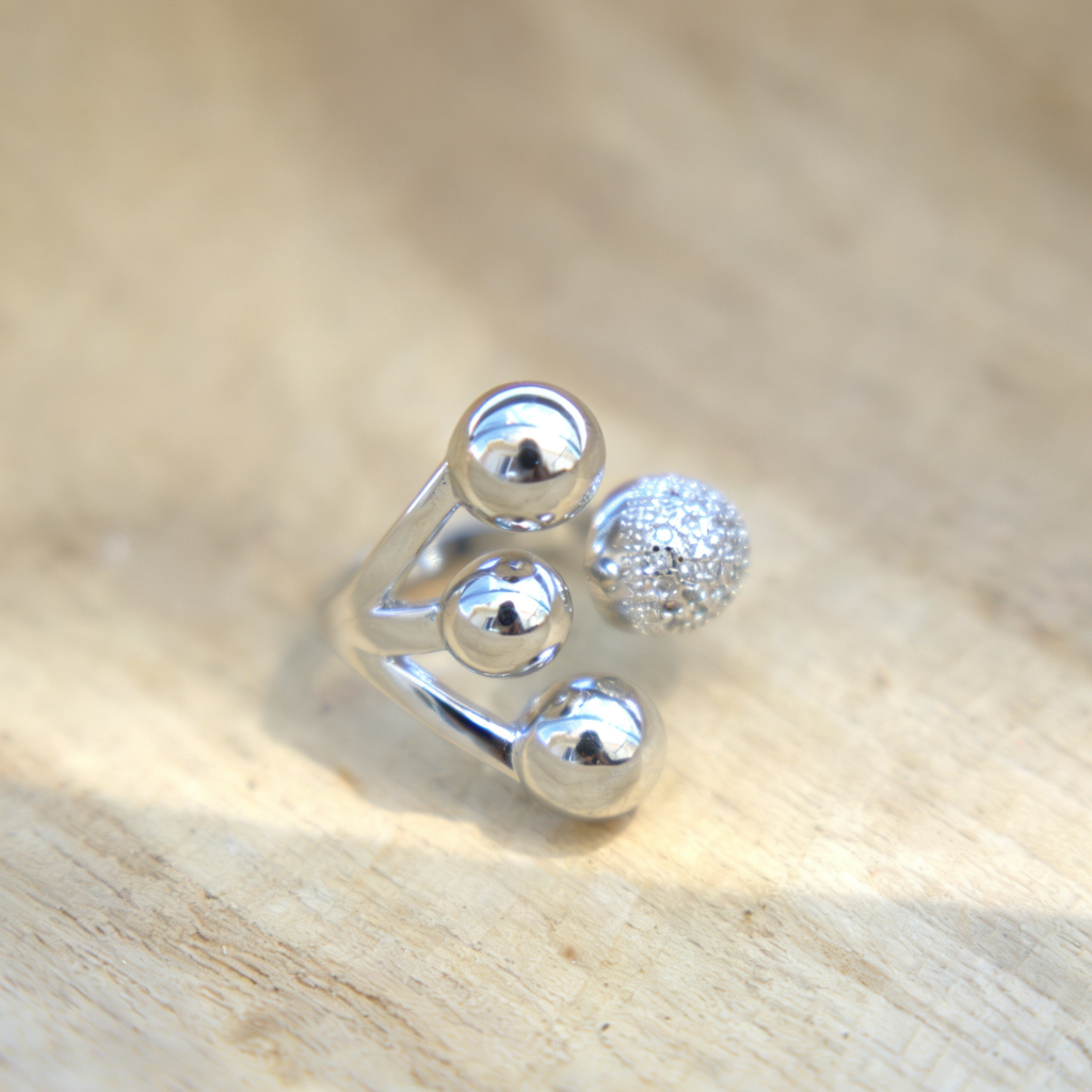 Stellar ring - adjustable size - gold plated / silver plated