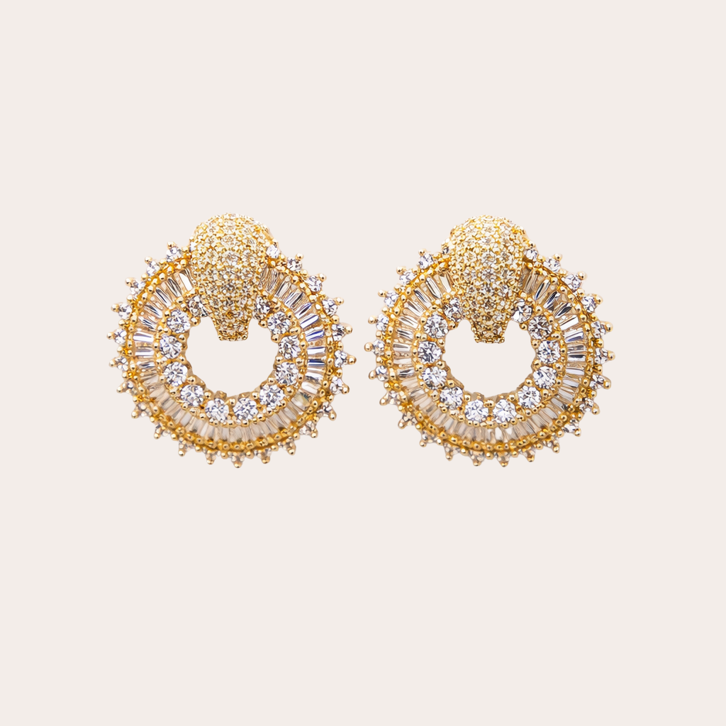 Sunburst oorbellen