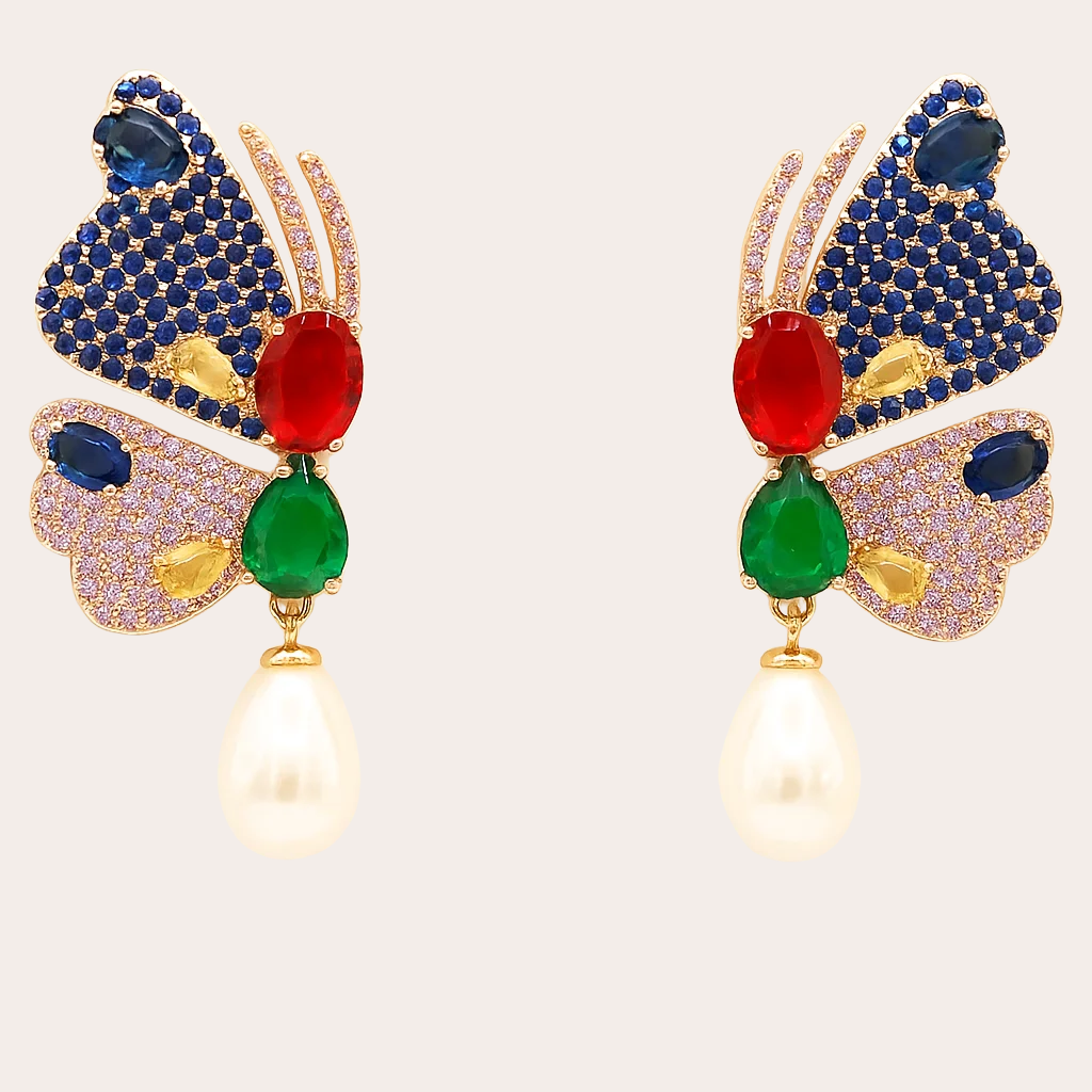 Elvira la mariposa - gold plated