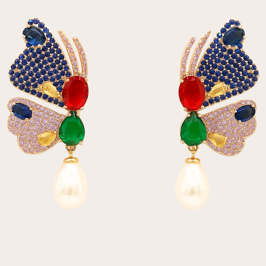 Elvira la mariposa - gold plated