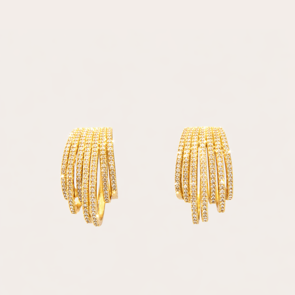 Brillo de Salvaje - Earrings with layers - multicolor