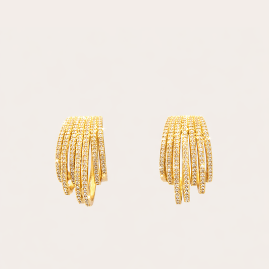 Brillo de Salvaje - Earrings with layers - multicolor