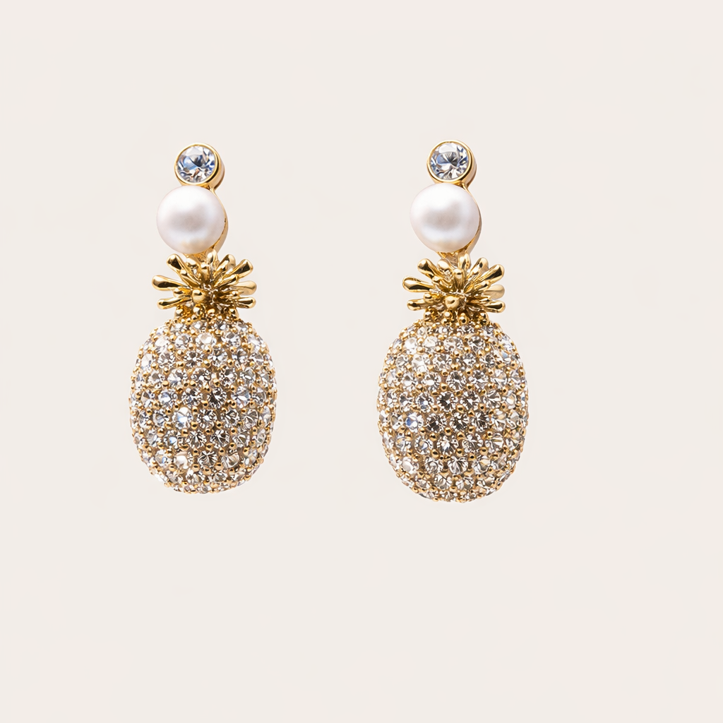 Ananas oorbellen