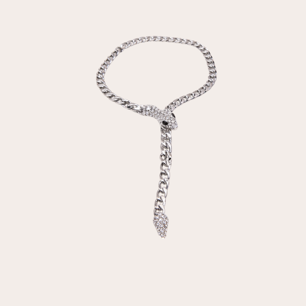 Zilveren slangenketting
