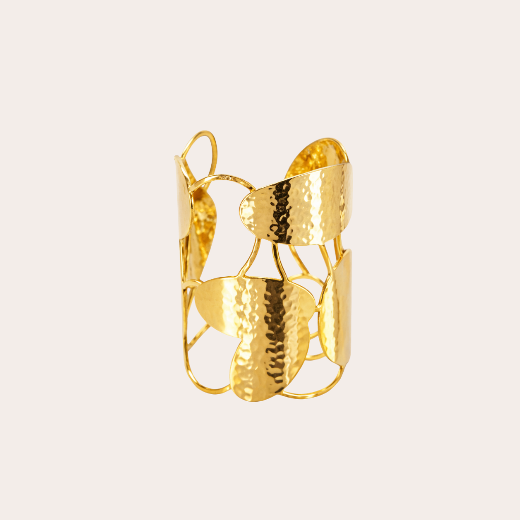 Gouden cuff armband