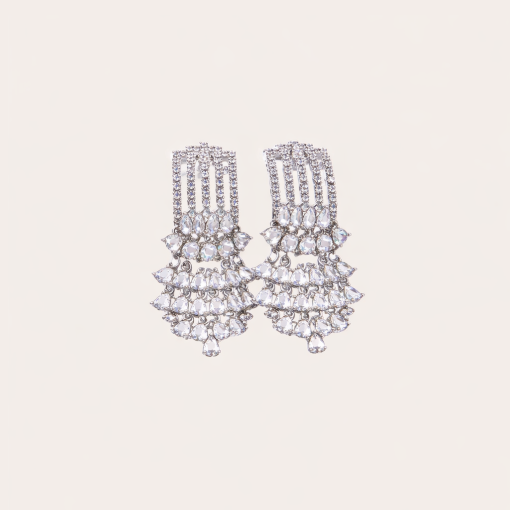 Supernova - boucles d'oreilles pendantes en strass