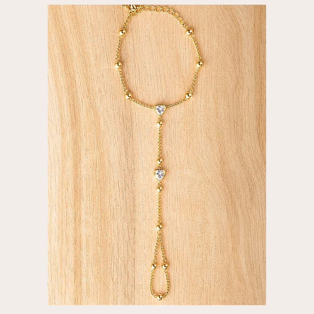 Golden hand chain