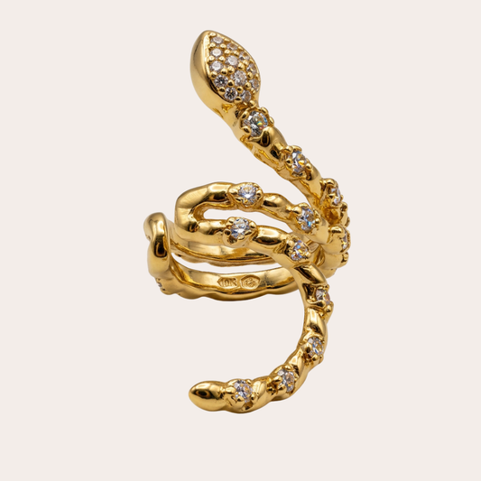 El Susurrador – ear cuff serpent en cristaux – Wear Celestials