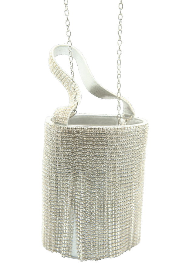 Zilveren tas, zilveren clutch voor feestjes