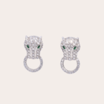 Zilveren panteroorbellen