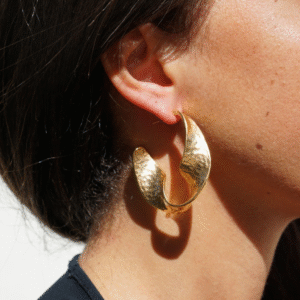 Gouden ring oorbellen