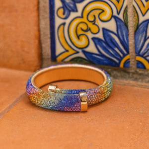 Regenboog armband steentjes