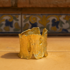 Brede gouden armband