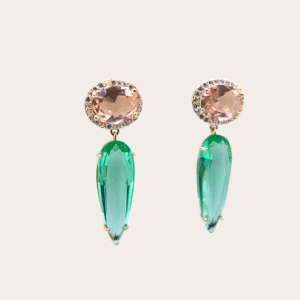 Chique groene oorbellen