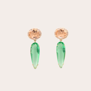 Groene klassieke oorbellen