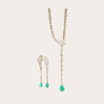 Zilveren sieradenset steentjes