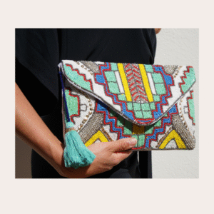 Ibiza tas wit en groen