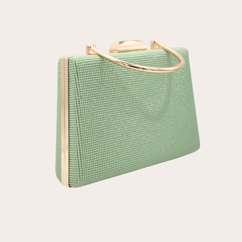 Groene feest clutch