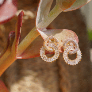 Gouden infinity oorbellen