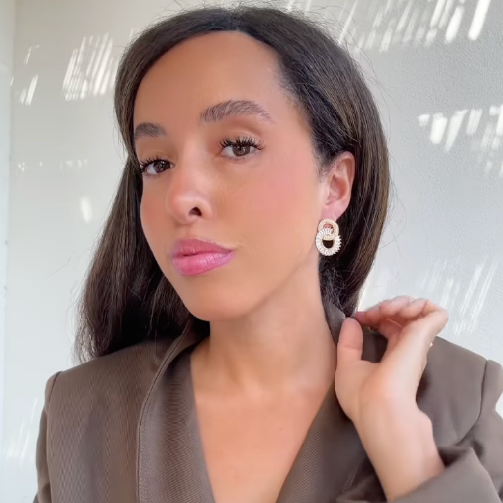 Gouden infinity oorbellen