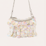 Witte handtas pailletten