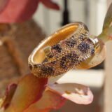 Kristallen armband panterprint