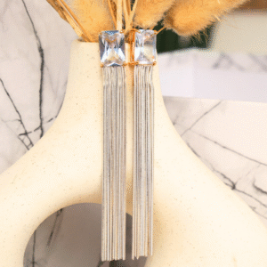 Lange oorbellen zilver