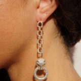 Gouden lange panteroorbellen