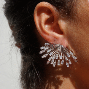 Zilveren waaieroorbellen