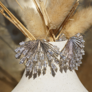 Zilveren waaieroorbellen