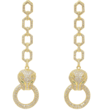 Gouden panteroorbellen