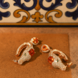 Gouden draak oorbellen