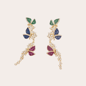 Lange vlinderoorbellen