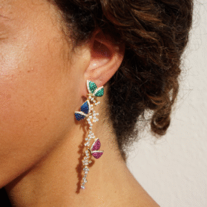 Lange vlinderoorbellen