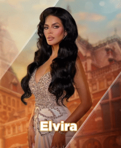 Elvira, Real housewives of Amsterdam, wearing Wear Celestials