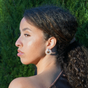 Kristallen ring oorbellen