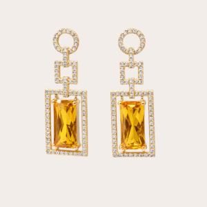 Lange rechthoek oorbellen