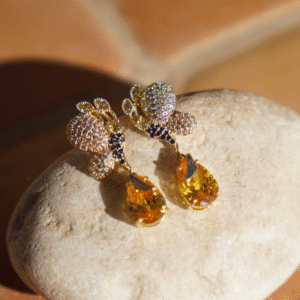 Vlinder oorbellen gekleurd