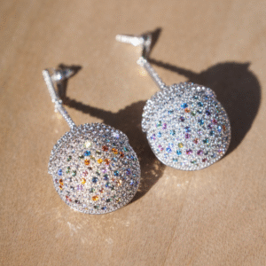 Disco ball earrings