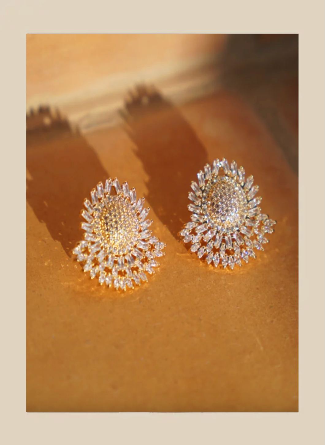 Sunburst earrings