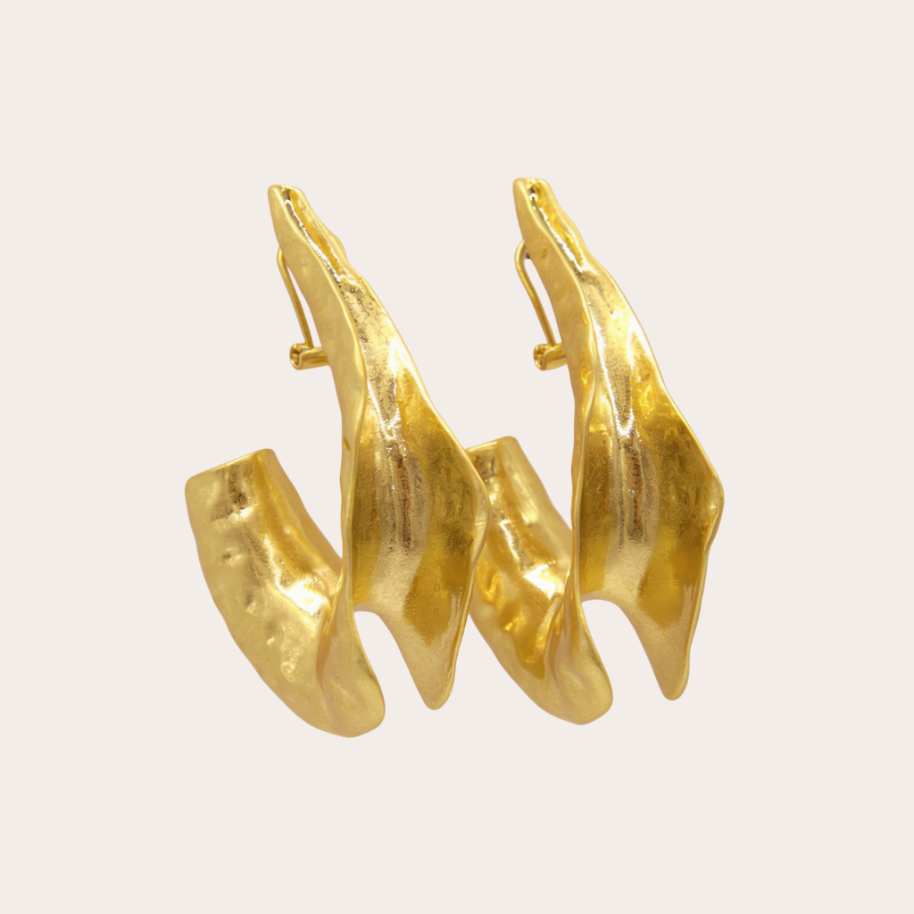 Golden hammered hoops
