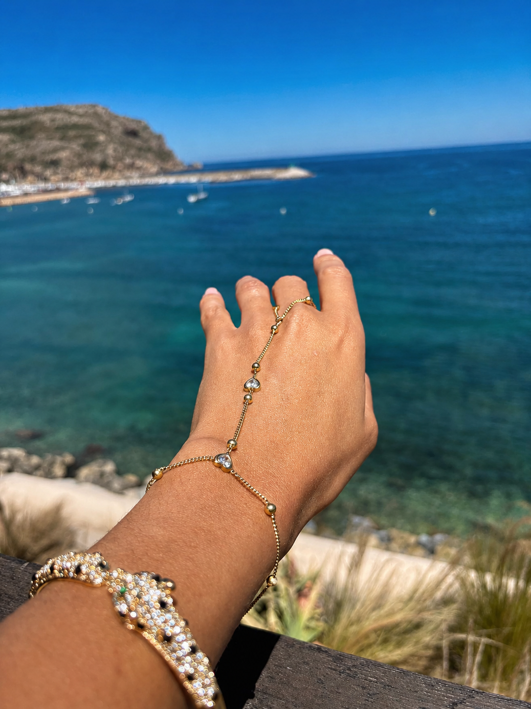Gouden hand chain